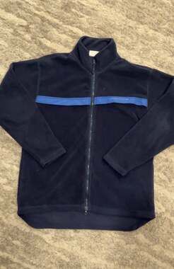 Aeropostale Men's Blue Full Zip Fleece Jacket